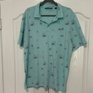 Men's Teal Polo Shirt - Travis Matthew